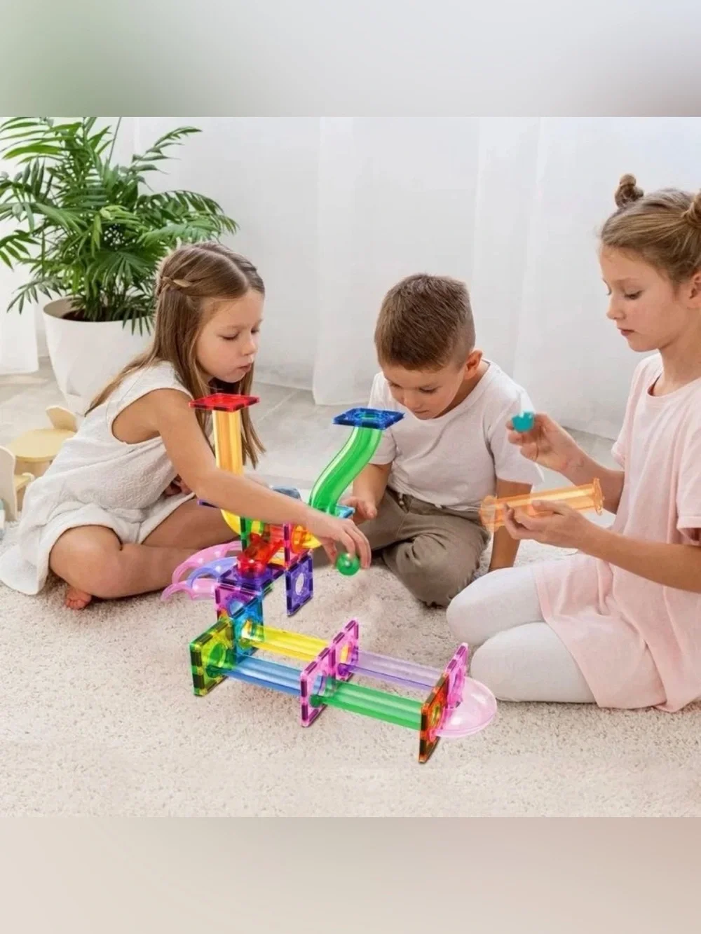 Marble Run Magnetic Building Set - Multicolor